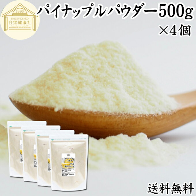 パイナップルパウダー 500g×4個 パイン アップル 粉末 フルーツ パウダー 送料無料 スムージー 果実 果..