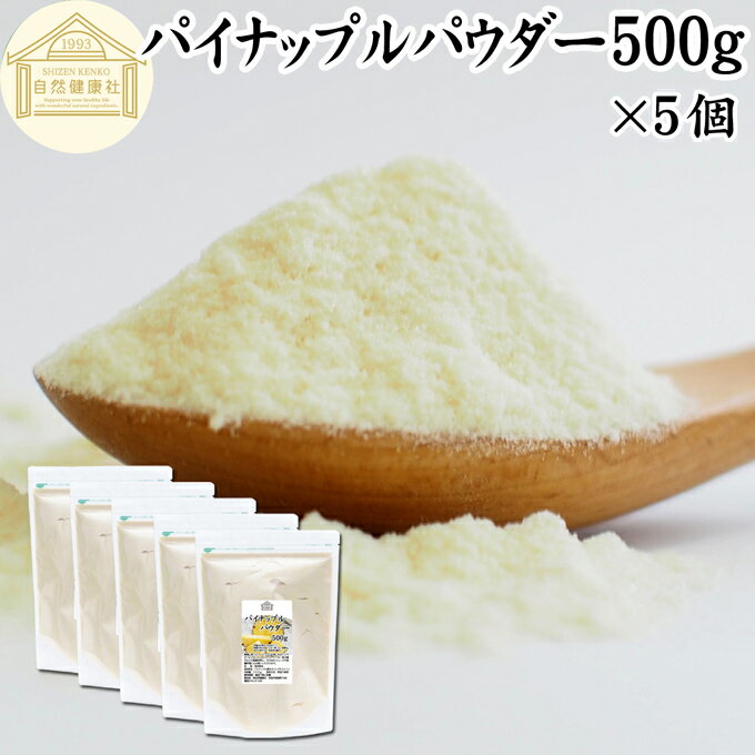 パイナップルパウダー 500g×5個 パイン アップル 粉末 フルーツ パウダー スムージー 果実 果汁 くだも..