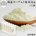 ヨーグルト 粉末 1kg×5個 ヨーグルトパウダー 粉末ヨーグルト 粉ヨーグルト 業務用 無糖 無添加 砂糖不使用 100% 乳酸菌 ビフィズス菌 善玉菌 サプリメント 送料無料 飲むヨーグルト 離乳食 ベビーフード ペット フード プロバイオティクス プレバイオティクス 発酵 食品