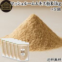 マッシュルーム エキス 粉末 1kg×5個 サプリ サプリメント パウダー きのこ キノコ シャンピニオン ツクリタケ 乾燥 高配合 業務用 おすすめ 口コミ ランキング 人気 みそ汁 スープ 味付け 味つけ スムージー プロテイン クッキー 菓子 料理 ドレッシング 調味料 送料無料