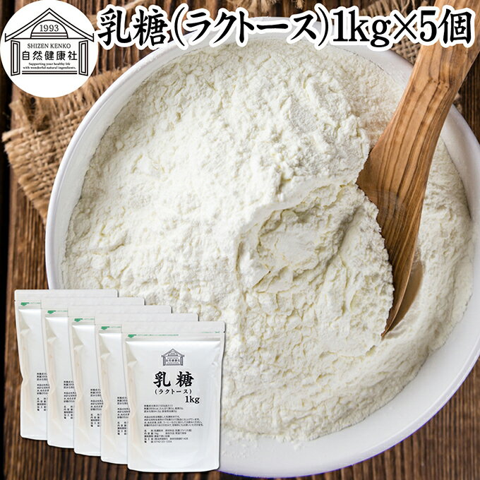 乳糖 1kg×5個 ラクトース オリゴ糖 粉末 100％ パウダー 保存料 無添加 業務用 サプリ メント 母乳 乳..