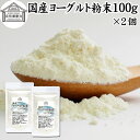 ヨーグルト 粉末 100g×2個 ヨーグルトパウダー 粉末ヨーグルト 無糖 無添加 砂糖不使用 100% 乳酸菌 ビフィズス菌 善玉菌 サプリメント 業務用 粉ヨーグルト 飲むヨーグルト ラッシー 離乳食 ベビーフード ペット フード プロバイオティクス プレバイオティクス 発酵 食品 1