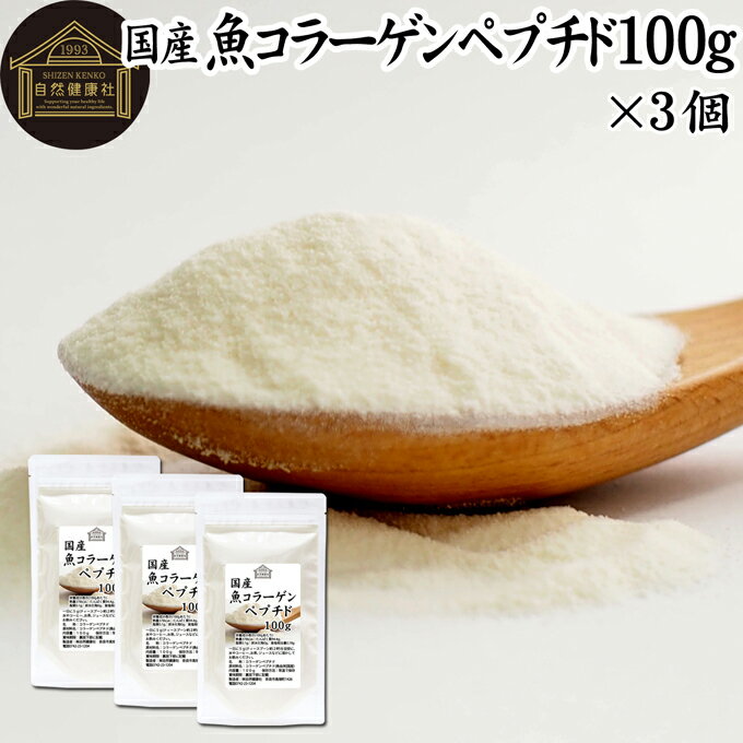 魚コラーゲンペプチド 100g×3個 粉末 パウ...の商品画像