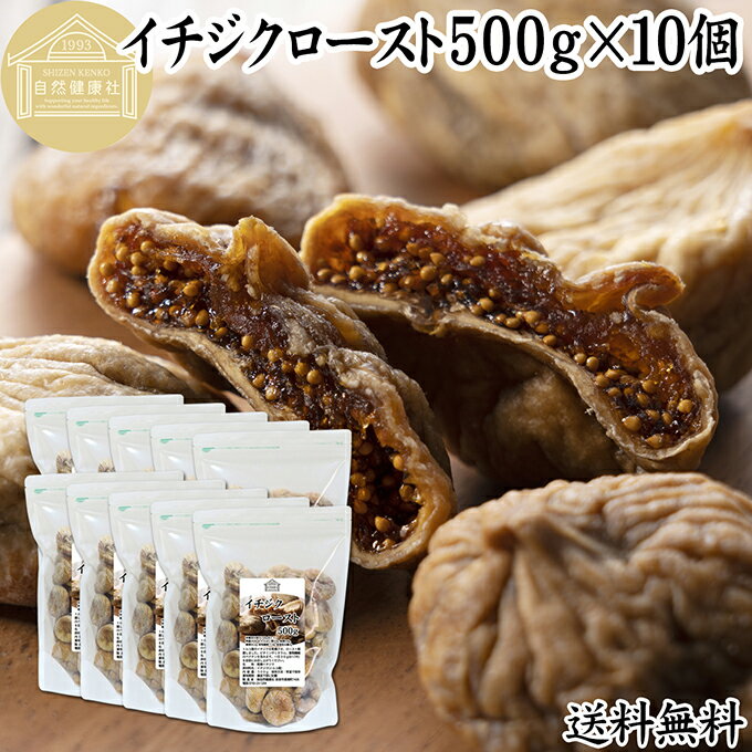 ドライいちじく 500g×10個 ドライフルーツ イチジク ロースト殺菌済 安全 大粒肉厚 トルコ産 砂糖不使..