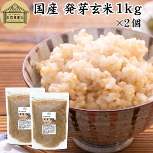 発芽玄米 1kg×2個 発芽米 玄米 無洗米 国産 無添加 100% 業務用 大容量 ビタミン B群 E カルシウム ギャバ GABA ミネラル マグネシウム 食物繊維 マクロビ 簡単 かんたん 手軽 常温保存 一人 ひとり 暮らし お弁当 おにぎり あずき 小豆 黒米 赤米 雑穀米 雑穀 ごはん 料理