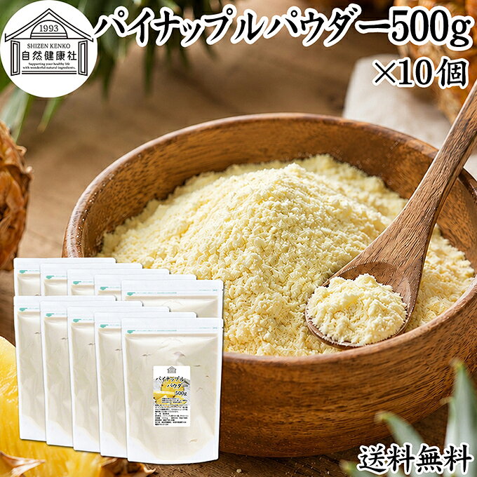パイナップルパウダー 500g×10個 パイン アップル 粉末 フルーツ パウダー スムージー 果実 果汁 くだもの 果物 ぱうだー 業務用 フレーバー ジュース アイス ヨーグルト ケーキ ゼリー お菓子作り パン作り 製菓 製パン アイシング ヴィーガン ベジタリアン 送料無料