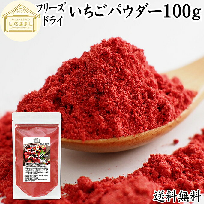 いちごパウダー 100g フリーズドライ いちご パウダー イチゴパウダー 苺パウダー 保存料 無添加 業務用 製菓用 ストロベリーパウダー 苺 100% ストロベリー パウダー 菓子 材料 菓子材料 製菓材料 お菓子 洋菓子 パン パン材料 スイーツ 和菓子 製菓 製パン 材料