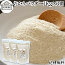 おからパウダー 1kg×3個 食物繊維 業務用 ドライ 乾燥 保存料 無添加 大豆 非遺伝子組み換え おすすめ 低カロリー 糖質制限 ロカボ 女性 大豆イソフラ...