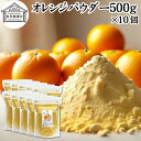 オレンジパウダー 500g×10個 フルーツ みかん 粉末 スムージー 果実 果汁 くだもの 果物 野菜 ぱうだー 業務用 フレーバー 香料 ジュース アイス ...