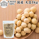 大豆 1kg 国産 北海道産 100% トヨマサリ 保存料 無添加 生豆 乾燥豆 大豆粉に イソフラボン サポニン レシチン たんぱく質 プロテイン 業務用 遺...