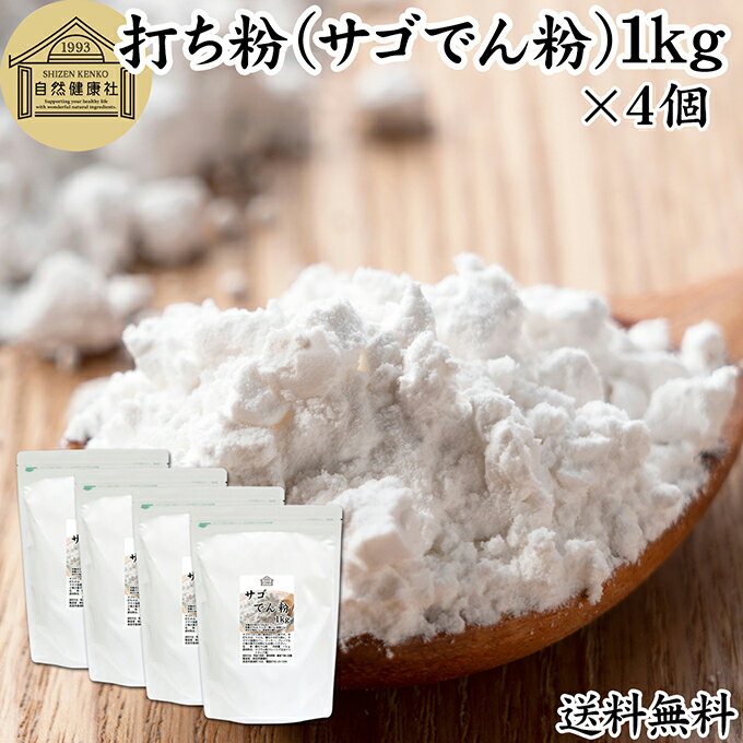 打ち粉 1kg×4個 サゴでん粉 打粉 切り粉 切粉 サゴ澱粉 さごやし 粉末 サゴヤシ粉 100% 保存料 無添加 業務用 大容量 お得 はな粉 製菓 製パン お菓子 材料 グルテンフリー 麺用 手打ち麺 そば打ち 蕎麦 手打ち うどん用 そば用 ヌードルメーカー パスタ 中華麺用 パウダー