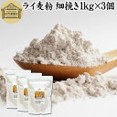 ライ麦粉 細挽き 1kg×3個 ライ麦パン用 ライブレッド用 ドイツ産 国内製造 ハードパン ライムギ ナチュラル 割合 100% 保存料 無添加 大容量 業務...