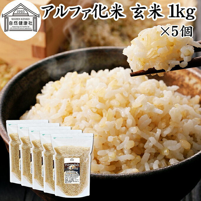 樂天商城 - アルファ化米 玄米 1kg×5個 1,000g アルファ米 玄米ご飯 賞味期限 5年間 業務用 非常食 保存食 α化米 防災 用品 備蓄 食品 便利 インスタント 水で戻せる アルファー米 非常用 アレンジ 国産 国産米 100% 保存料 無添加 大容量 簡単 かんたん 手軽 常温保存 長期保存