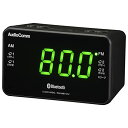 オーム電機 AudioComm Bluetooth機能付クロックラジオ デジタル時計 ワイヤレススピーカー AMFM RAD-MBT101Z 03-0775 O...