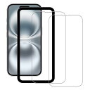【2枚セット】ガイド枠付き KPNS 日本素材製 強化ガラス iPhone 16e / iPhone 14 / iPhone13 / iPhone 13 Pro...