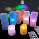 充電式ティーライトキャンドル Remtoeコントロール&タイマー付き 6個入り 火を使わない揺らめくティーライト フェイクキャンドル ウェディングパーティー ホームクリスマスデコレーション