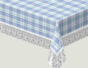 テーブルクロス エクシードシリーズ サンマリノ チェック柄 130×170cm ブルー