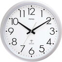 MAG(マグ) 掛け時計 壁掛け時計 アナログ 電波時計 オフィス 事務所 大型 大きい 直径42.0cm 夜間秒針停止 シルバー ウェーブ420 W-462 ...