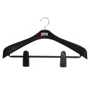 シンコハンガー(Shinkohanger) 衣類用ハンガー F-Fit ジャケットビッグクリップ47 ブラック 日本製 ラック ズボン ピンチ 洗濯 タオル ス...