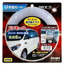 ジャスパ(JASPA) U字型 ドアモール キズ防止 全長6m 幅10mm クリア 日本製 X324