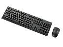 エレコム キーボード 【マウスセット】 ワイヤレス (レシーバー付属) メンブレン フルキーボード 1000万回高耐久 PlayStation4 対応 ブラック TK-FDM063BK