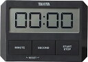 タニタ(Tanita) キッチン 勉強 学習 タイマー 吸盤付き 薄型 ブラック TD-409 BK ガラスにつくタイマー