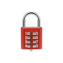 uxcell コンビネーション南京錠 プッシュボタン ロッカーキャビネットロック レッド 8桁