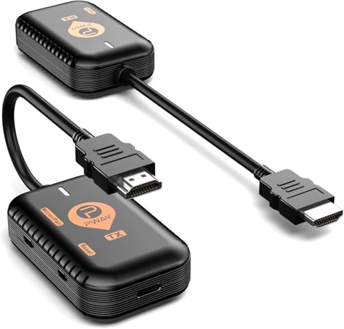 小型ワイヤレスHDMI 収納に便利 無線化 送受信機セット HDMI 無線 30m安定転送距離 1080P/5Ghz WIFI&設定不要 映像音声同期出力 TV/PC/Mac/Laptop/Window/カメラ/監視カメラなど対応…