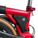 TWTOPSEブロンプトン折りたたみ自転車用ツールバッグfor Brompton、貯蔵の三角袋 1050D ナイロン タイヤ修理用具の隠された袋に乗ること (ブラックバッグ)