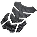 GoodsLand 【 4カラー 】タンクパッド タンクガード 汎用 バイク タンク ステッカー おしゃれ GD-TANKPAD-BK