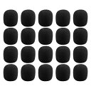 iplusmile 40PCS マイクスポンジ ピンマイク スポンジ 風防 マイク ヘッドセット 厚 水洗い可能 雑音防止 汎用品 内径5mm/8mm/13mm 40個入り 黒(内径5mm)