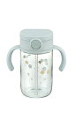 リッチェル 漏れない 洗いやすい おでかけストローマグ ライトブルー 320ml 7カ月から 手前にくるストローで最後まで飲み切りできる