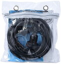 山善(YAMAZEN) 延長コード 5m 1口 15A 125V 1500W 防雨型 ブラック 防水 ソフトケーブル 延長ケーブル 延長コンセント OAタップ ...