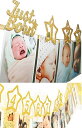 1歳 ガーランド ベビー 誕生日 飾り 写真 記念 星 金 1 バナー 装飾 デコ ママ 赤ちゃん 撮影 一歳 演出 映え
