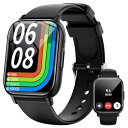 スマートウォッチ 【2025新登場& 1.83インチ大画面】iphone&アンドロイド対応 通話機能付き 通話・着信/LINE/メッセージ通知 smart wa...