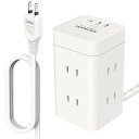 電源タップ タワー PD20W急速充電 usb付き 6個AC 2USB-A 1Type-Cポート 延長コード 1m mini型 雷ガード マルチタップ 蛸足 タ...