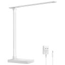 Lepro デスクライト led 目に優しい 電気スタンド ACアダプター付き 明るさ550ルーメン スタンドライト 卓上ライト おしゃれ 【5段階明るさ/電球色・白色・昼光色/タッチセンサー操作/調光調色