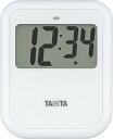 タニタ 非接触タイマー 大画面 100秒 衛生的 手洗い ホワイト TD421WH