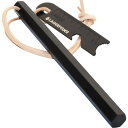 LAGERFEUER ヘキサ型 ファイヤースターター 六角 フェロセリウム 本革 レザーコード 火打石 ブッシュクラフト サバイバルツール 152mm