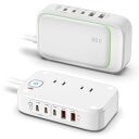 VHBW Nobu USBコンセント (7-in-1, 80W) 電源タップ (AC差込口*2 USB-C*3 USB-A*2) 【PSE認証取得】Mac/iP...