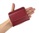 ファイン 手のり財布 小銭入れ コンパクト 財布 約11×12cm ワイン 収納力 牛床革 FIN-544WI