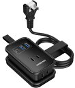 延長コード タイプc NVEESHOX 1m 電源タップ usb付き コンセントタップ 3個AC差込口( AC 100V〜240V 2400W))1USB-Cポ...