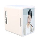 HANSHUMY 4L&8L化粧品冷蔵庫 -2℃〜65℃ 冷温庫 保温保冷庫 ミニ 小型 ポータブル LED化粧鏡 三段階調光 メイク スキン用品 美容 環境温...