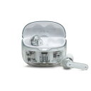 JBL TUNE BEAM 完全ワイヤレスイヤホン/アクティブノイズキャンセリング/スケルトン 透明 外音取込 IP54 かわいい (ゴーストホワイト)