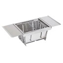 Mt.SUMI Perfect Grill Mini パーフェクトグリル ミニ 折りたたみ式バーベキューグリル 焚き火台 トング付き ソロキャンプ 一人用 ステ...