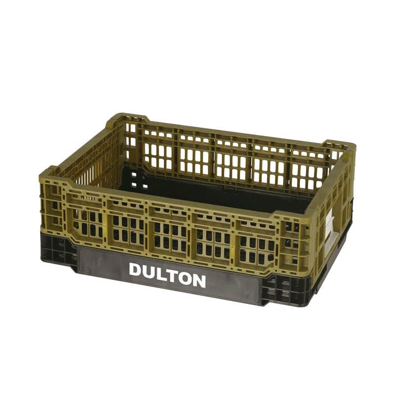 ダルトン(Dulton) フォールディング メッシュ ストレージ 11L オリーブ FOR CAR LIFE 折りたたみ式ストレージ 収納コンテナ 車載 高さ140mm 幅300mm 奥行400mm V21-0346OV(3)