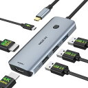 USB CドッキングステーションHDMI2つ【MOKIN 2*HDMI二画面出力4K@60p MSTデュアル】type cドッキングステーション pc2台切り替え アルミ製 typec ハブ PD100W出力 1*USB C 10Gbps & 3*USBポートMacBook Pro/Air Dell/HP/L(2)