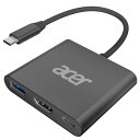 Acer USB Type C 4K HDMIアダプター USB 3.0 高速転送&タイプc PD 100W 急速充電 USB C ハブ 3-in-1 変換アダプタ USB C フォン、タブレットMacBook Pro/Air iPad Pro/Air iMac Switch Dell XPS Steam Deck その他 Type-C デバイス(2)