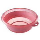 伊勢藤(ISETO) 湯おけ ソフト湯おけ ピンク 2.5L 幅25.3×奥行27.4×高さ3.3~9.2cm 日本製 折りたたみ 耐熱100℃ 折りたたみ 吊...
