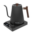電気ケトル 温度調節 コーヒーケトル 1.0L 1200W 1℃単位温度設定/24時間保温機能付き/ドリップタイマー機能/空焚き防止機能/オートパワオフ/PSE...